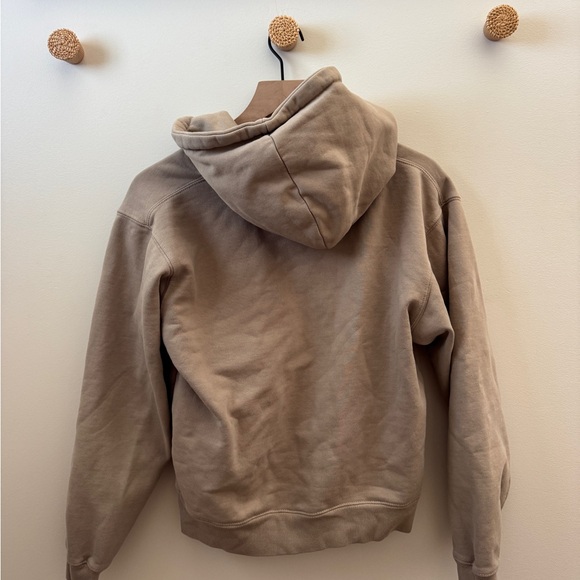 Brandy Melville Cream Zip-Up Hoodie - Picture 4 of 4